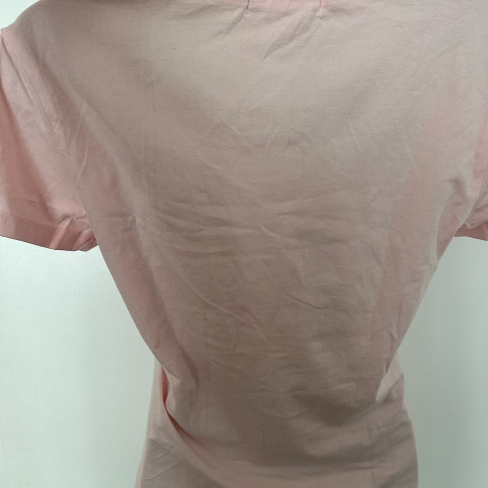 Dior Vintage Pink Tee with Sequined Rose Motif - Picture 14 of 14